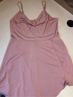La Hearts Dusty Rose Cowl Neck Romper